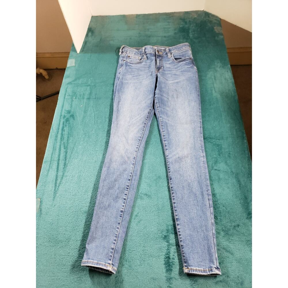Gap Jeans Size 4 Womens Blue Stretch Pants Ladies Casual Denim Mid Rise Legging - Picture 2 of 12